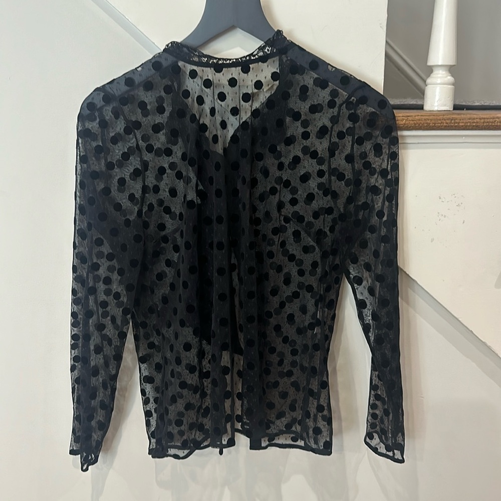 Sezane see-through top